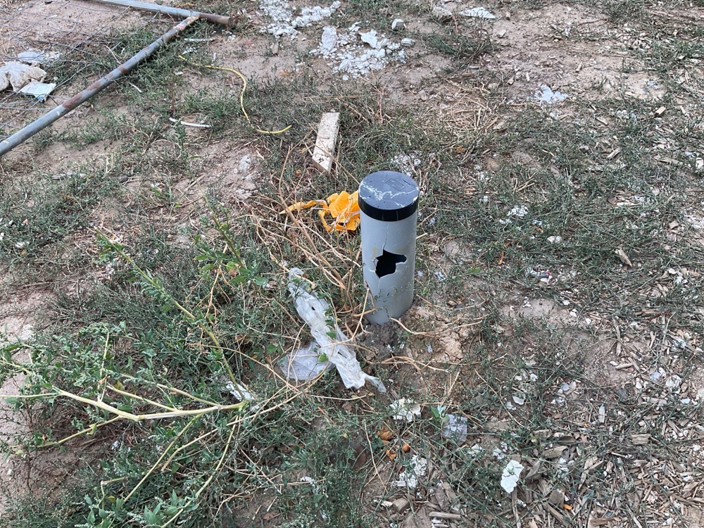 Stormwater pipe broken or blocked, found during a pre-handover inspection in Clyde