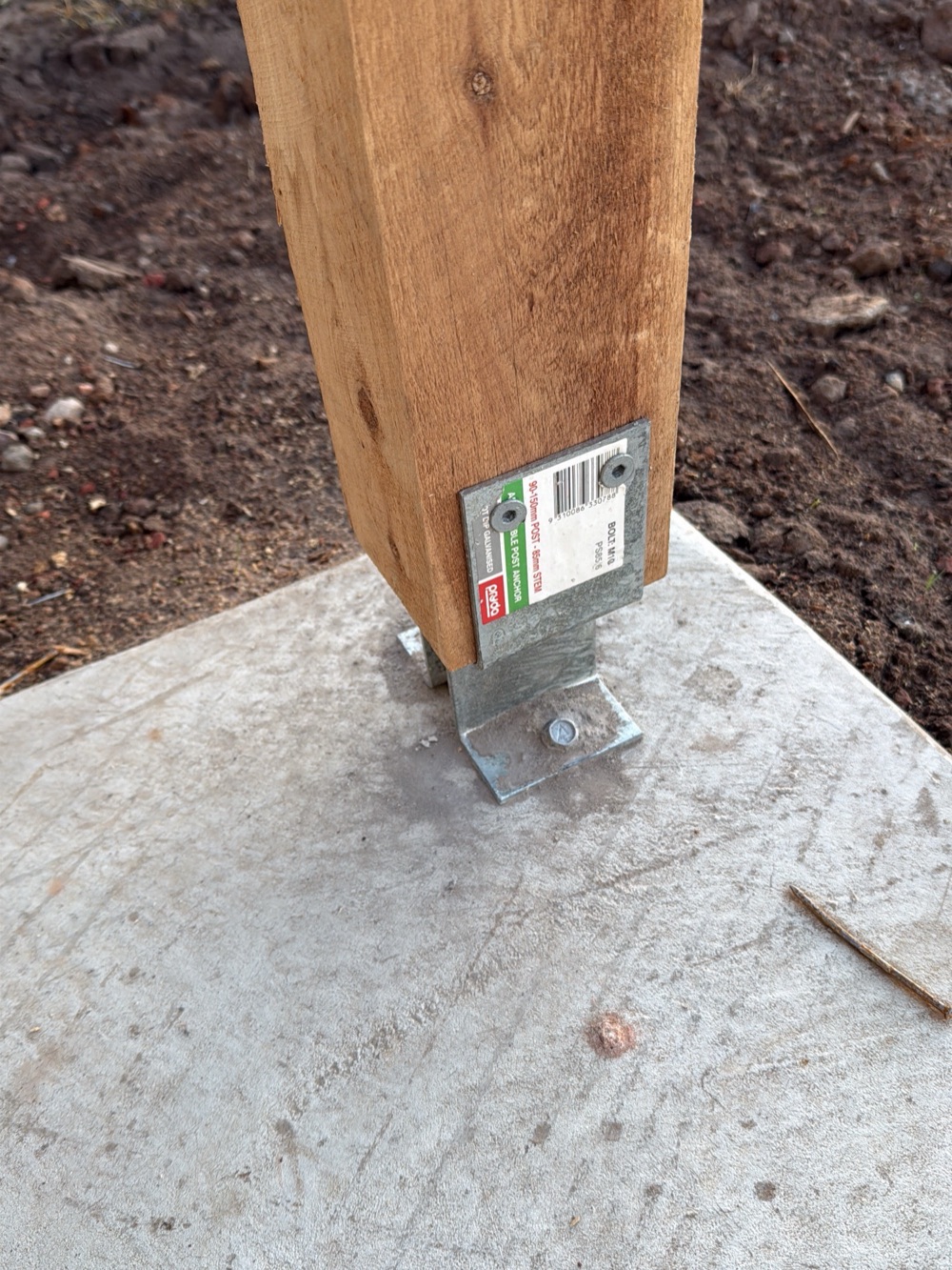 Patio and porch post fixings inadequate for the structural load, found during a frame inspection in Clyde