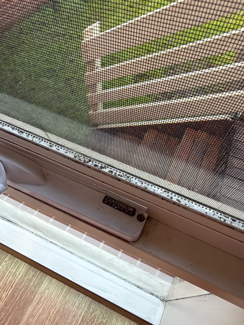 Condensation and mould on windows in a Clyde rental
